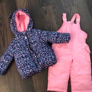 Carters snow pants and jacket